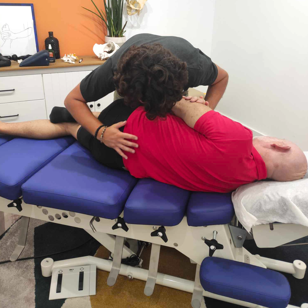 Ajuste quiropráctico lumbar